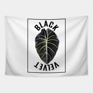 Alocasia Black Velvet Tapestry