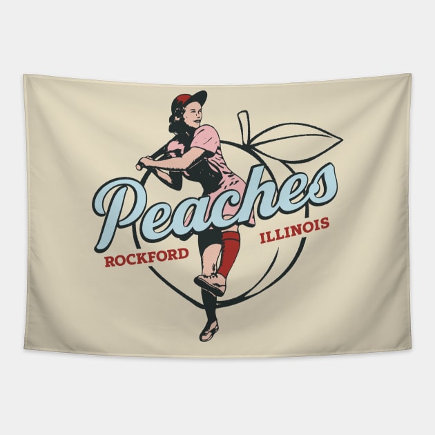 Rockford Peaches Tapestry by BeckyFromKaty