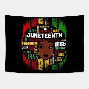 Junenth Is My Independence 1865 Women 4Th July Lov Tapestry