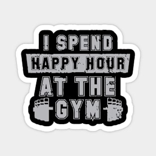 I spend happy hour at the gym Magnet