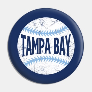 Tampa Bay Retro Baseball - Navy Pin