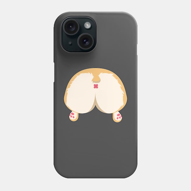 Simple Corgi Butt Phone Case by UltraMelon