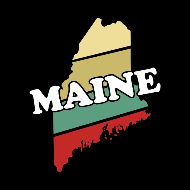 Maine State Vintage Retro Souvenir Gift graphic by Blue Zebra