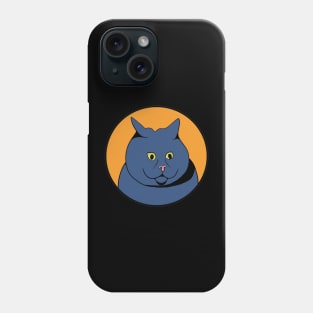 Funny Animal Graphic Design - Scared Cat Phone Case