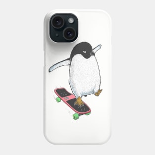 Penguin skater Phone Case