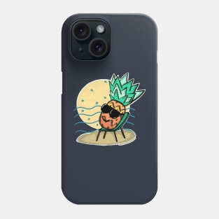 Mister Pineapple on Beach Phone Case