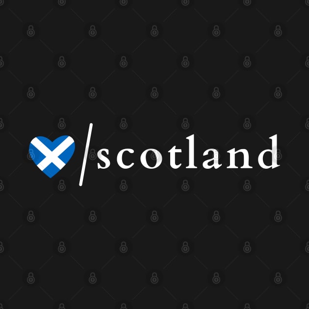 I Love Scotland Scottish Saltire Heart by allscots