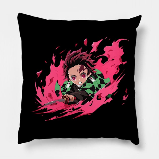 tanjiro Pillow by pokermoment