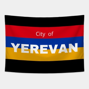 City of Yerevan in Armenia Flag Tapestry