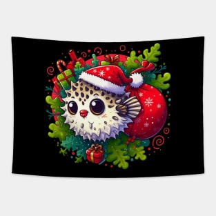 Puffer Christmas Tapestry