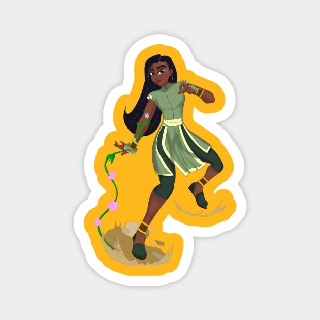 Isabella Earthbender Magnet by Visions_live