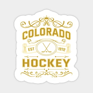 Vintage Colorado Hockey Magnet