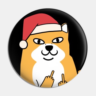 Naughty Christmas Doge Pin