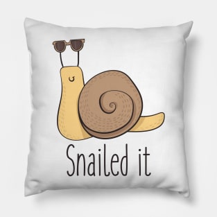 Snailed It! Pillow