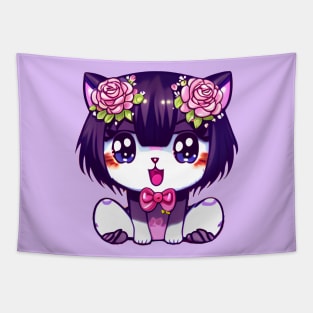 Cute kawaii kitten Tapestry