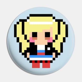 Persona 5 Ann Takamaki 8-Bit Pixel Art Character Pin