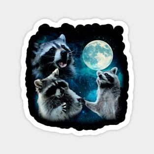 Cosmic Raccoon Abductions Elevate Your Tee Game with Extraterrestrial Charm Magnet