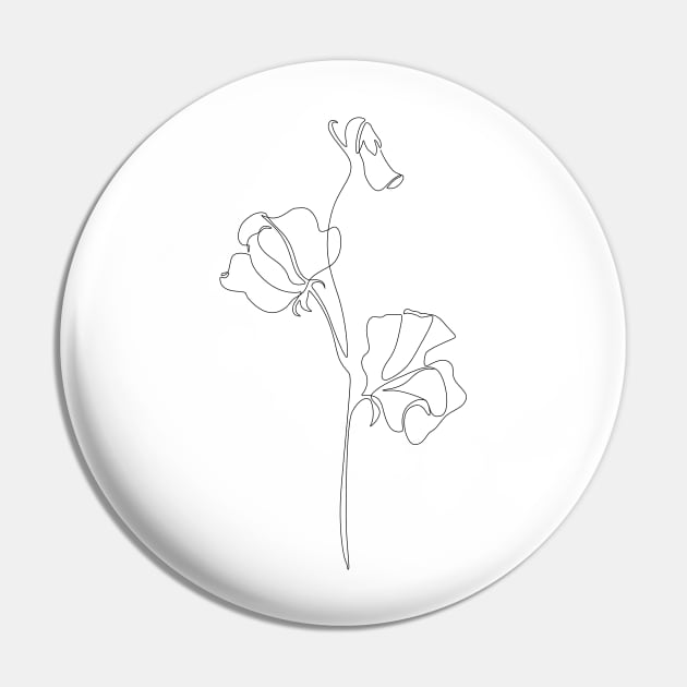 Sweet Pea Pin by Explicit Design