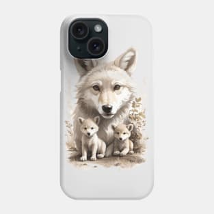 Wolf Cub Mom lovely kawaii Phone Case