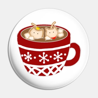 Merthur Hot Chocolate Cats Pin