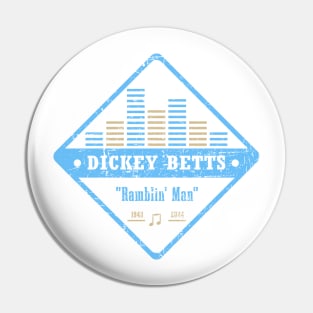 Dickey Betts Vintage Retro Pin