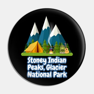 Stoney Indian Peaks, Glacier National Park Pin