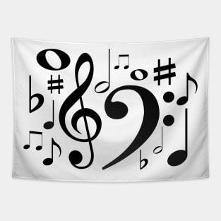 Music Symbols Tapestry