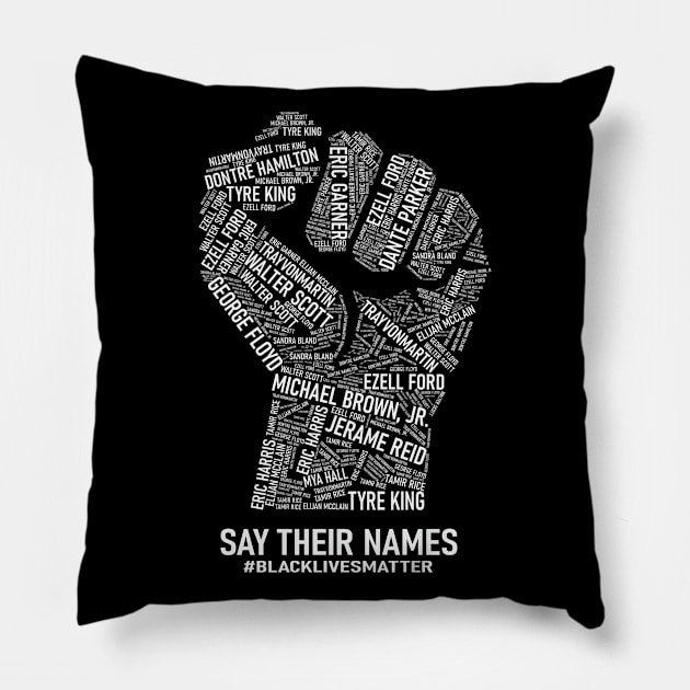 BLM Black Lives Mater Pillow by Polahcrea