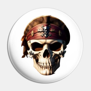 Just a Pirate Scull 2 Pin