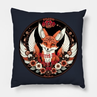 Married to a magical Vixen Proud Stag design Pillow