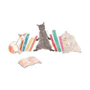 Bookend Cats T-Shirt