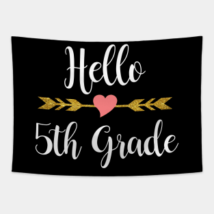 Hello 5th Grade Back To School Tapestry