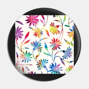 Cheerful Floral Pattern Pin