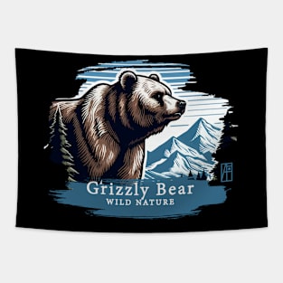 Grizzly Bear - WILD NATURE - GRIZZLY -5 Tapestry