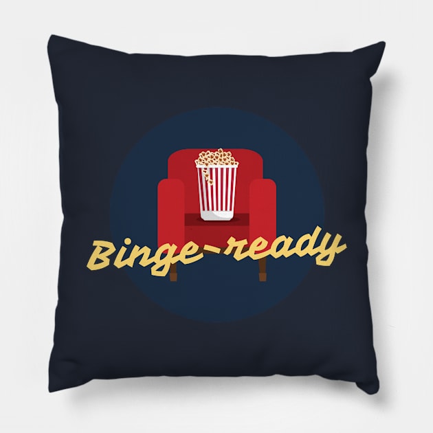 Binge Ready Pillow by The Gift Hub