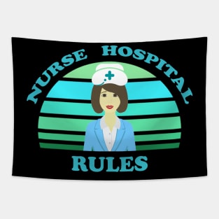 Nurse Hospital Rules Tapestry