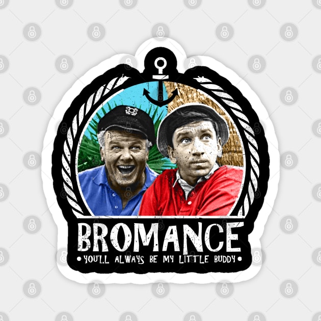 Gilligan's Island Gilligan & Skipper Bromance Magnet by Alema Art