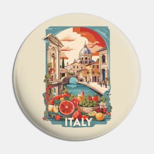 Vintage Travel Italy Design Pin