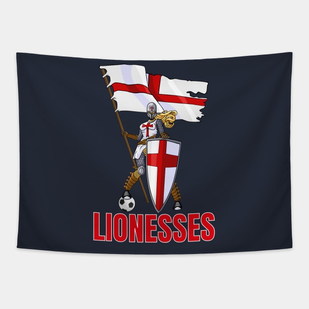 England lionesses Ready for Battle Tapestry by Ashley-Bee