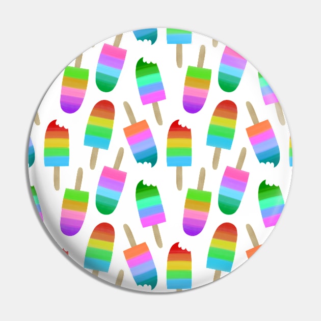 Colorful Popsicles Pin by Juliana Costa