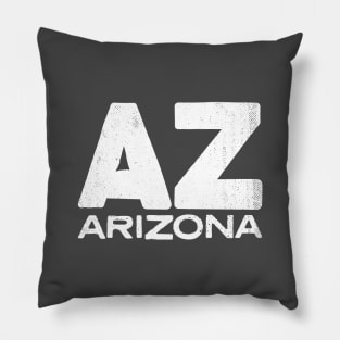 AZ Arizona State Vintage Typography Pillow