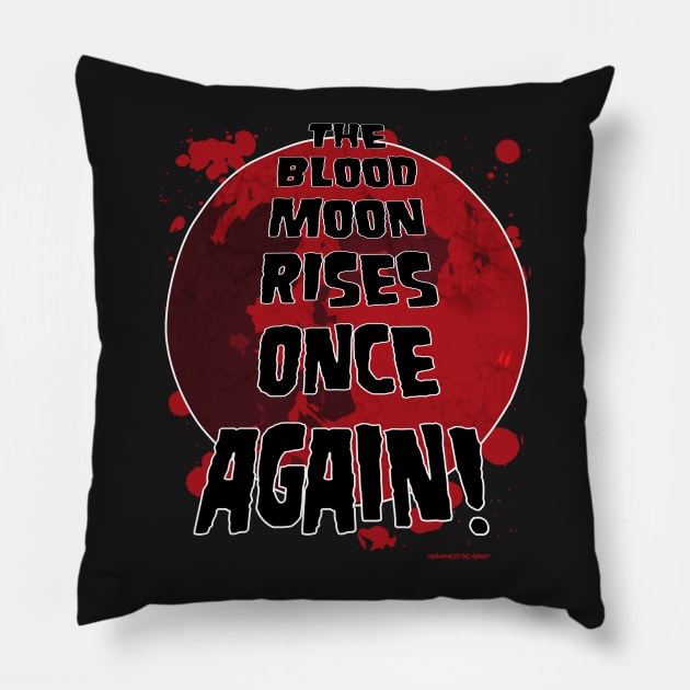 Blood Moon Rising Pillow by Spilled Ink