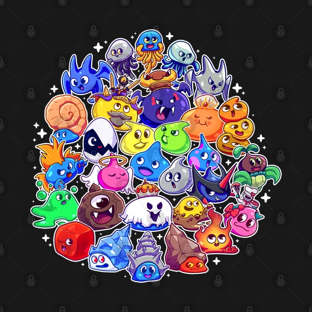 Dragon Quest Slimes by ziodynes098