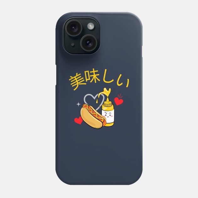 Delicious Hotdog v2 Phone Case by CLPDesignLab