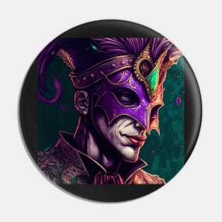 Mardi Gras Court Jester Pin