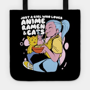 Anime Ramen Cat Lover Tote