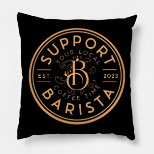 Support Your Local Barista Pillow