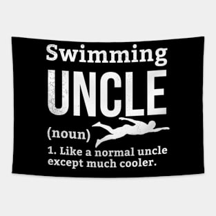 Swimming funny uncle definition theme Tapestry