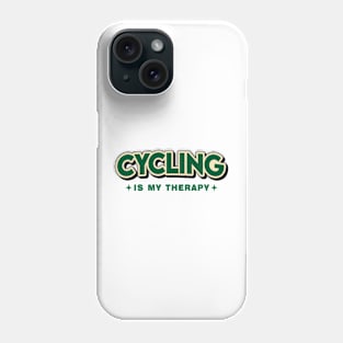 Cycling Is My Therapy Retro Style Phone Case