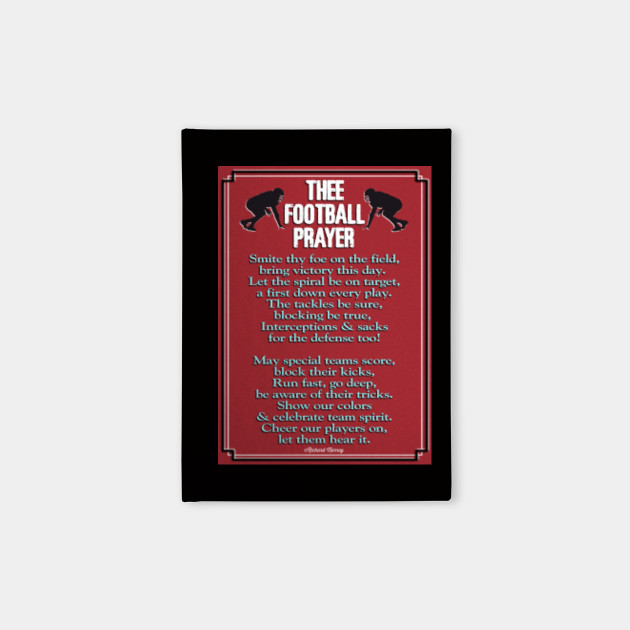 Thee Football Prayer Football Notebook Teepublic